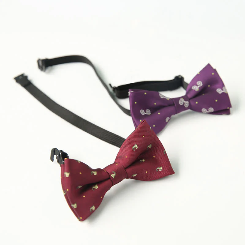 Kid's Cute Printed Double-Layered Stylish Fun Bow Tie - Image 4