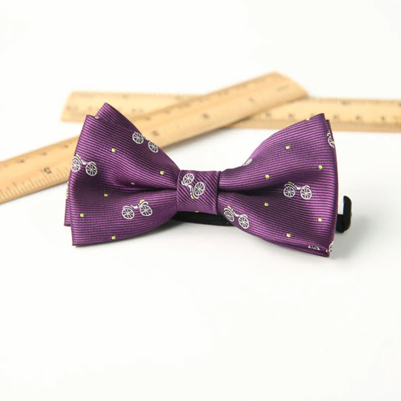 Kid's Cute Printed Double-Layered Stylish Fun Bow Tie - Image 5
