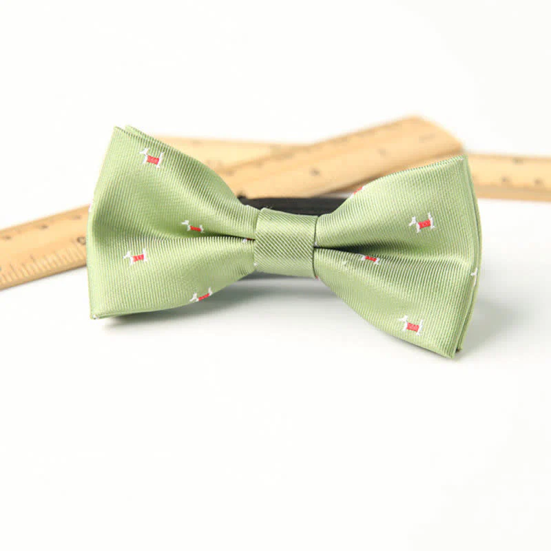 Kid's Cute Printed Double-Layered Stylish Fun Bow Tie - Image 7