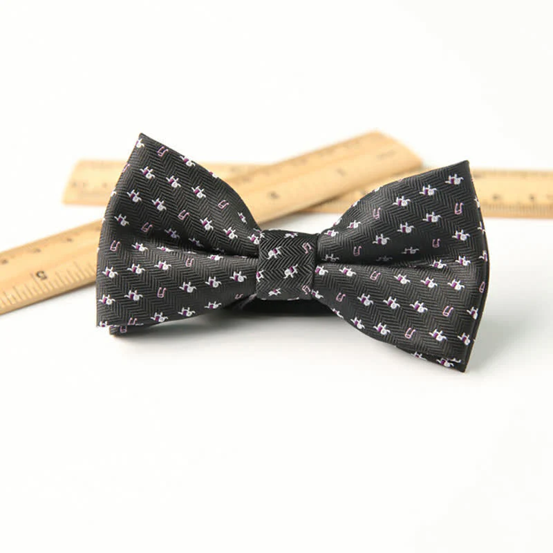 Kid's Cute Printed Double-Layered Stylish Fun Bow Tie - Image 9
