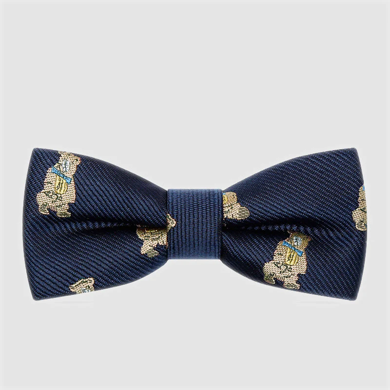 Kid's Naughty Teddy Bear Twilled Bow Tie - Image 3