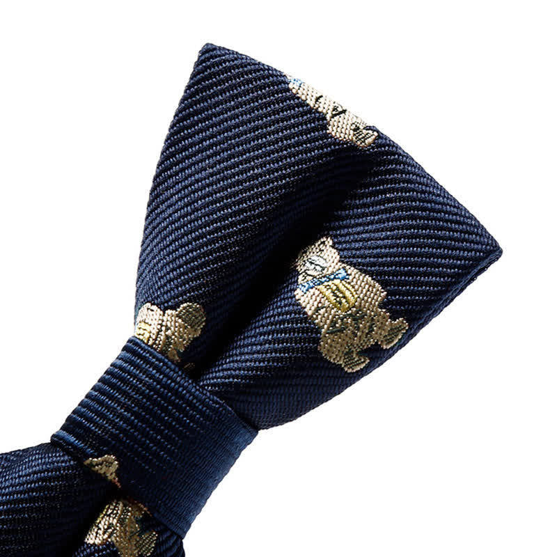 Kid's Naughty Teddy Bear Twilled Bow Tie - Image 4