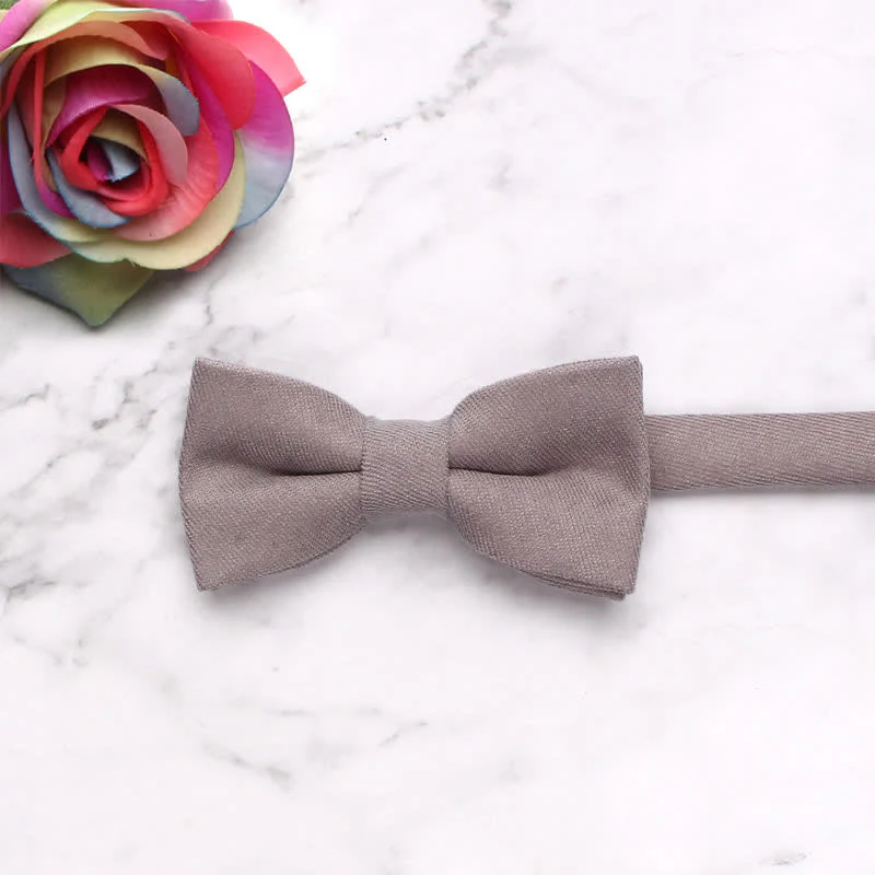 Kid's Simple Gentle Style Solid Color Bow Tie - Image 15