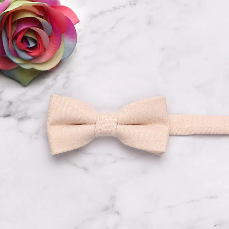 Kid's Simple Gentle Style Solid Color Bow Tie - Image 7