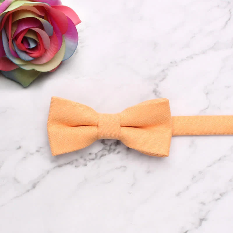Kid's Simple Gentle Style Solid Color Bow Tie - Image 9