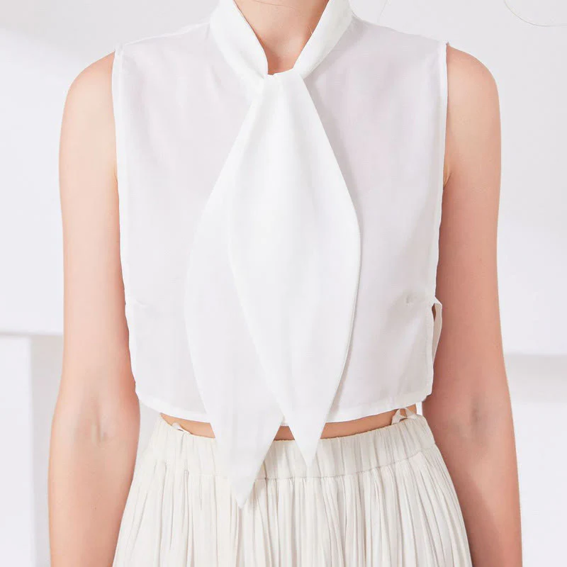 Large Bunny Fake Collar Detachable Half Shirt Blouse - Image 8