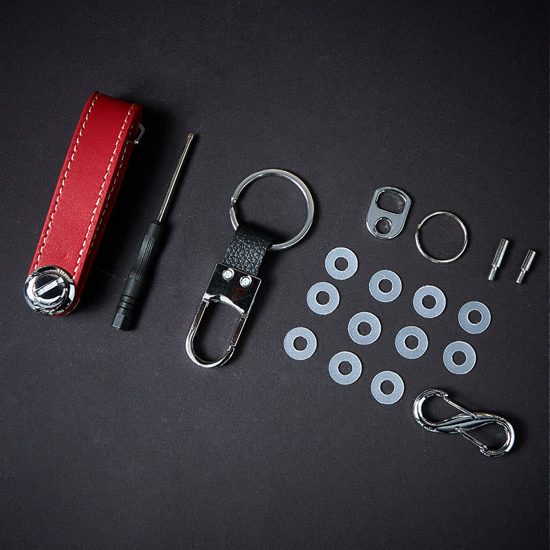 Large Capacity Portable Anti-theft Leather Key Organizer - Image 3