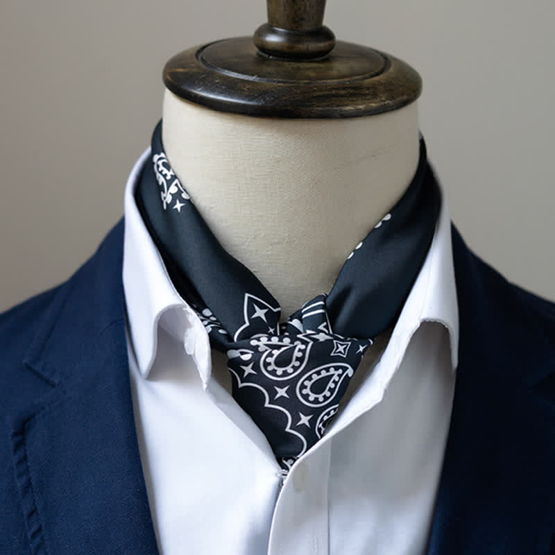 Large Elegant British Style Classical Paisley Printed Square Scarf - Image 21