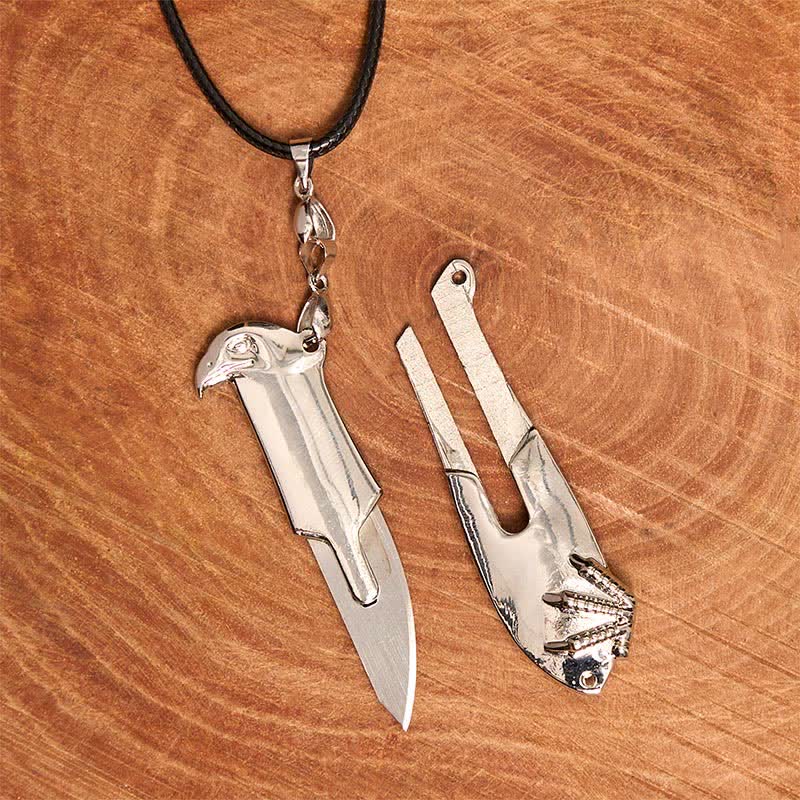 Liberal Hawk Multifunction Pendant Hidden Knife Necklace - Image 11