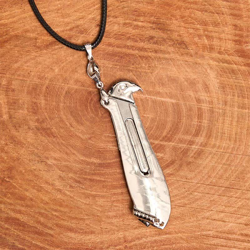 Liberal Hawk Multifunction Pendant Hidden Knife Necklace - Image 12