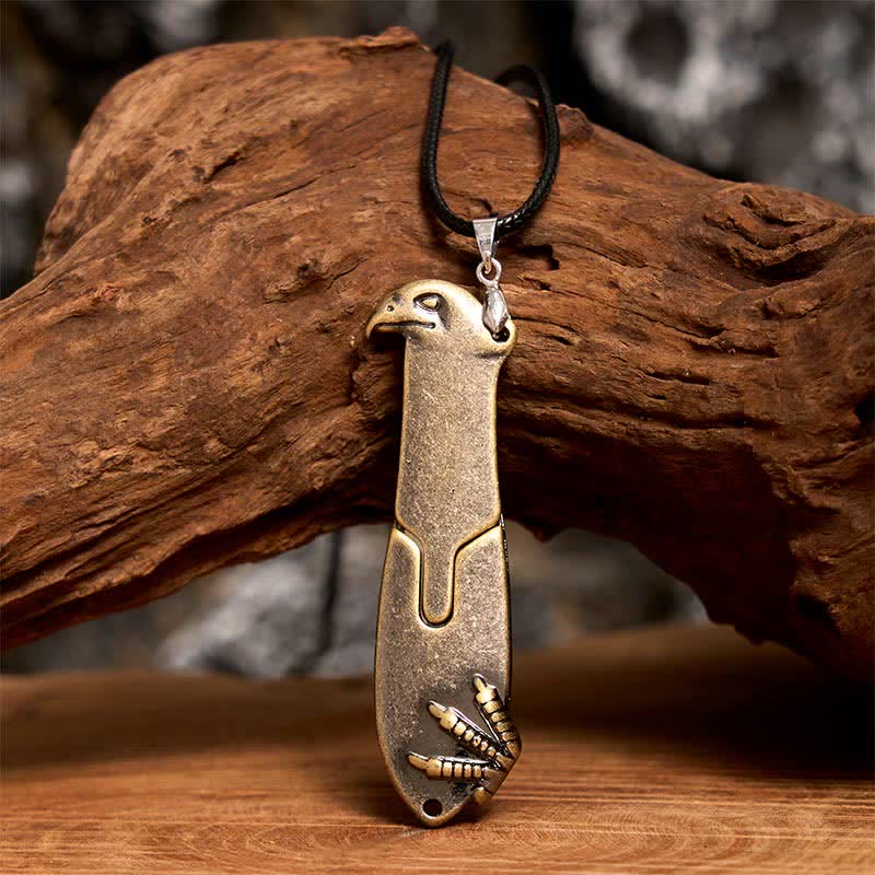 Liberal Hawk Multifunction Pendant Hidden Knife Necklace - Image 2