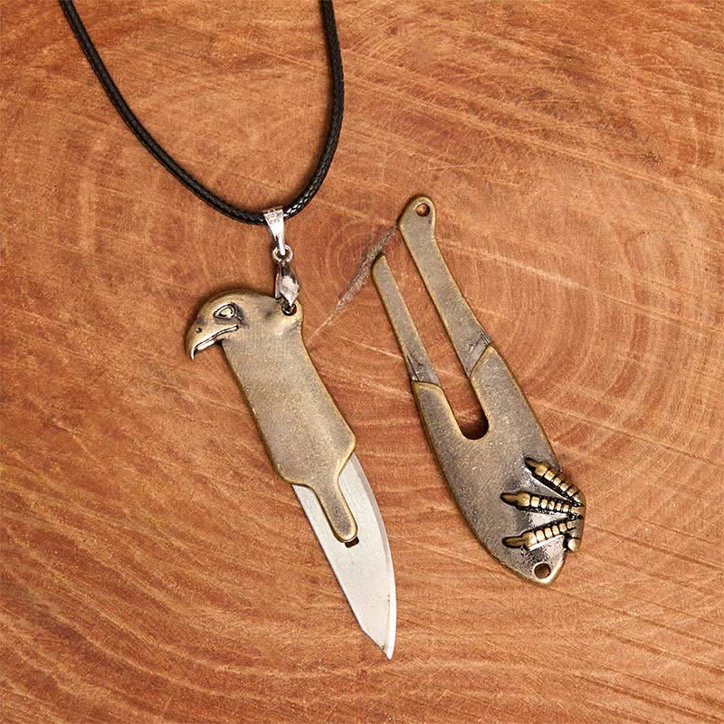 Liberal Hawk Multifunction Pendant Hidden Knife Necklace - Image 5