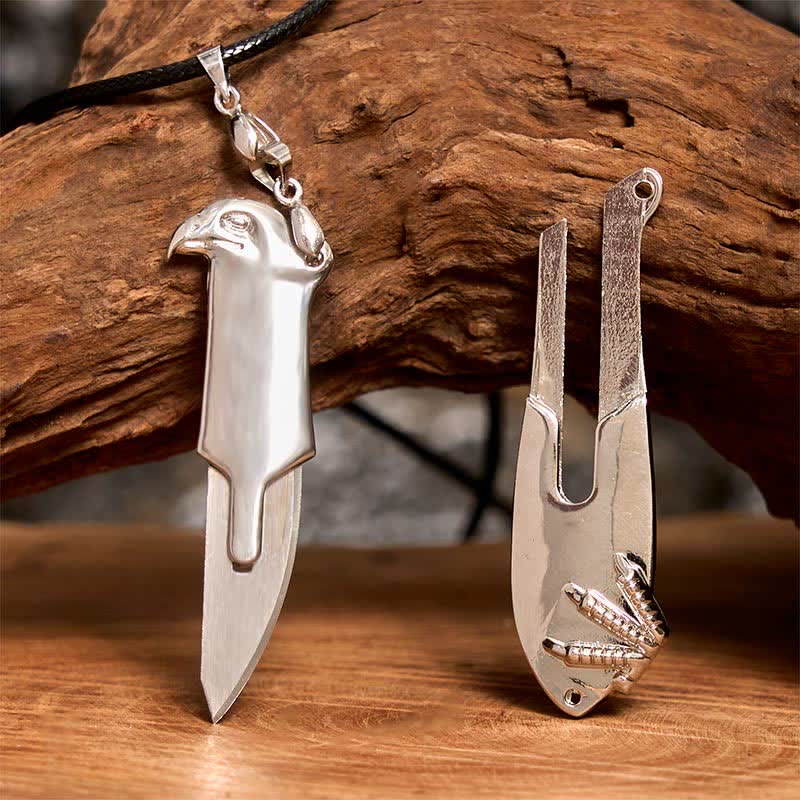 Liberal Hawk Multifunction Pendant Hidden Knife Necklace - Image 7