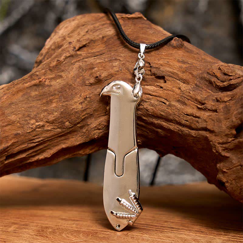 Liberal Hawk Multifunction Pendant Hidden Knife Necklace - Image 8