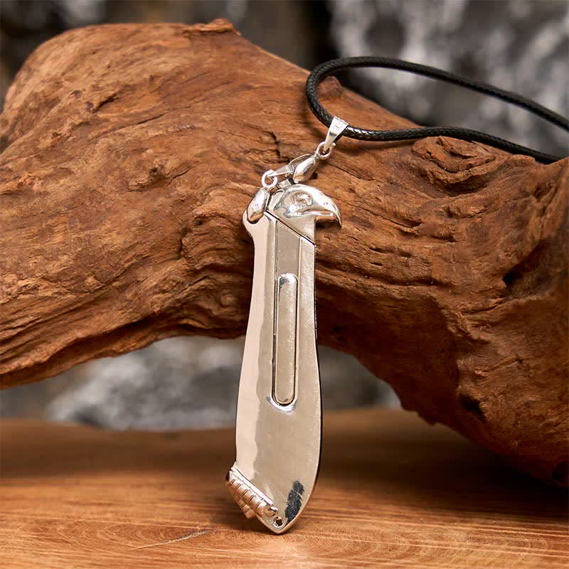 Liberal Hawk Multifunction Pendant Hidden Knife Necklace - Image 9