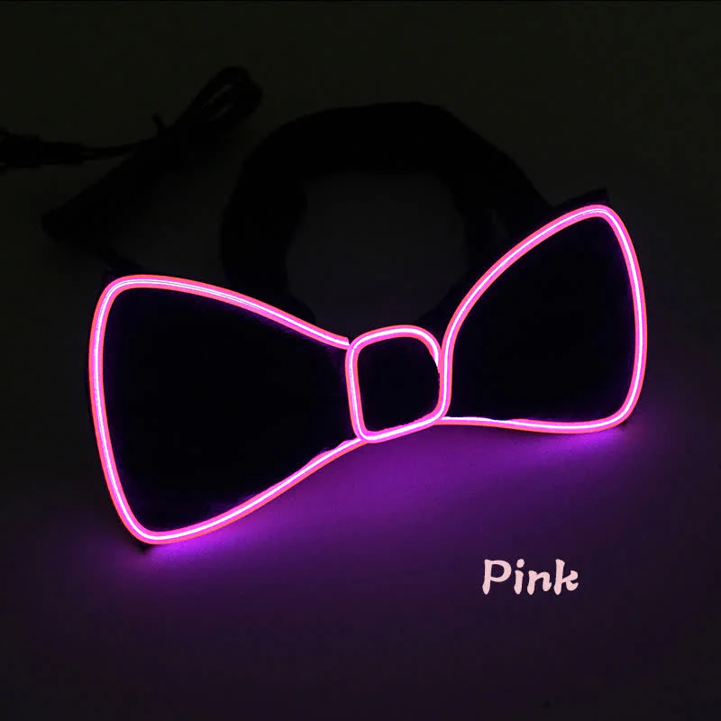 Light Up Blinking LED Glowing Bow Tie - Image 11