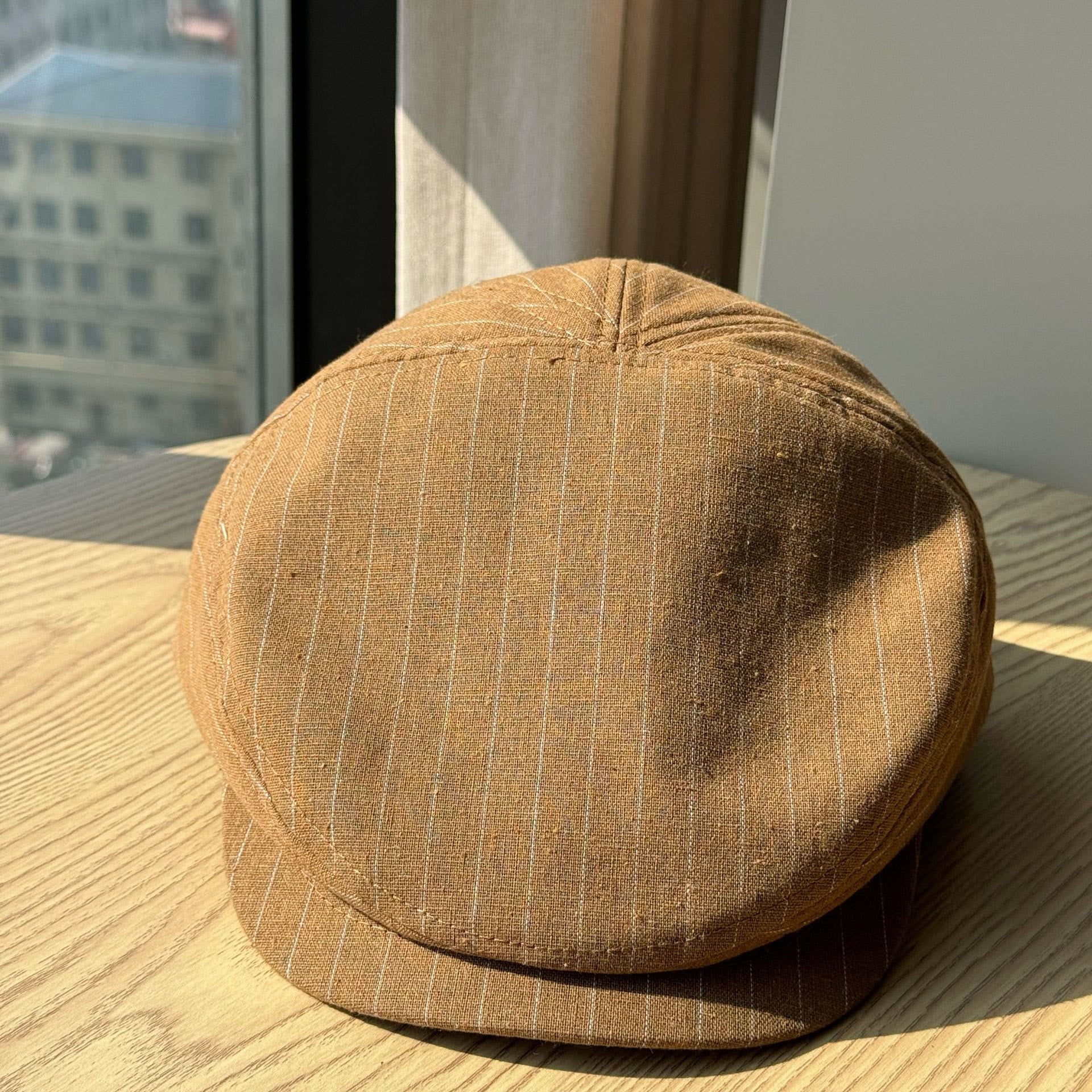 Lightweight Vintage Striped Breathable Beret Hat - Image 2