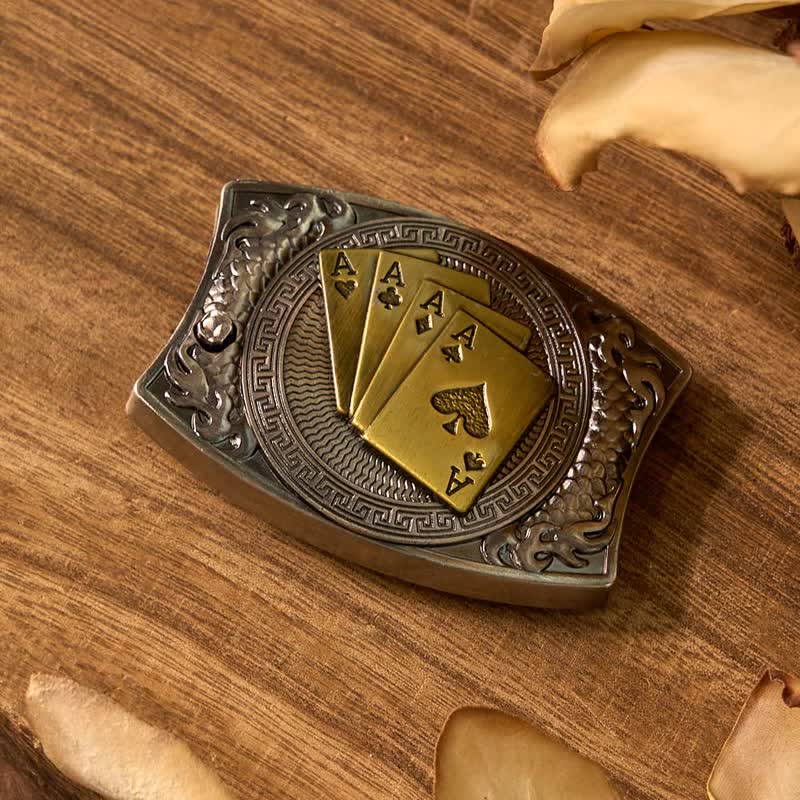 Lucky Poker DIY Hidden Knife Belt Buckle Lighter Buckle Lighter Bundle Set - Image 2
