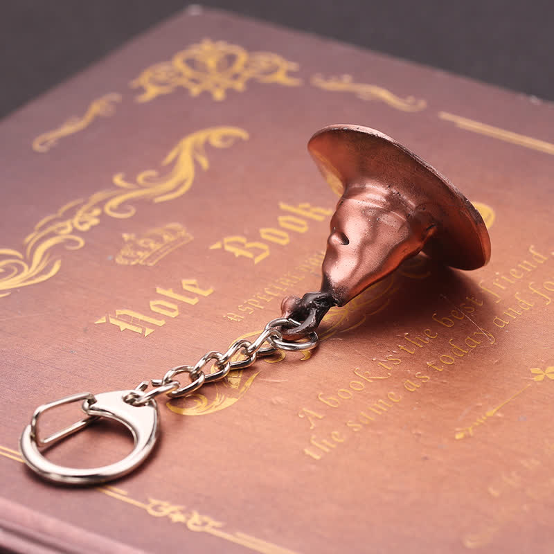 Magical Witch Hat Pendant Keychain - Image 3
