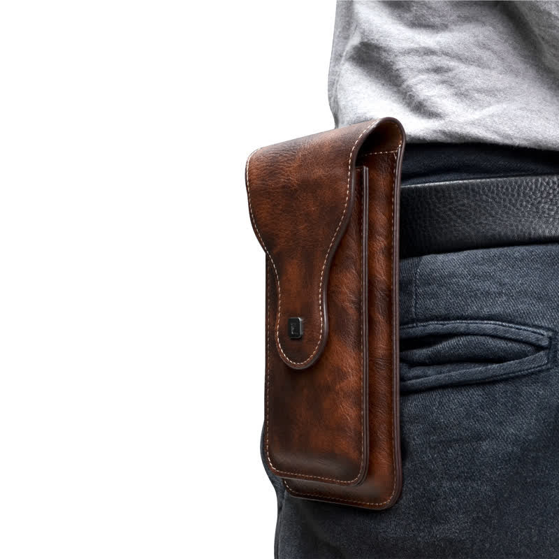 Magnetic Clip Double-layer Mobile Phone Case Belt Bag - Image 4