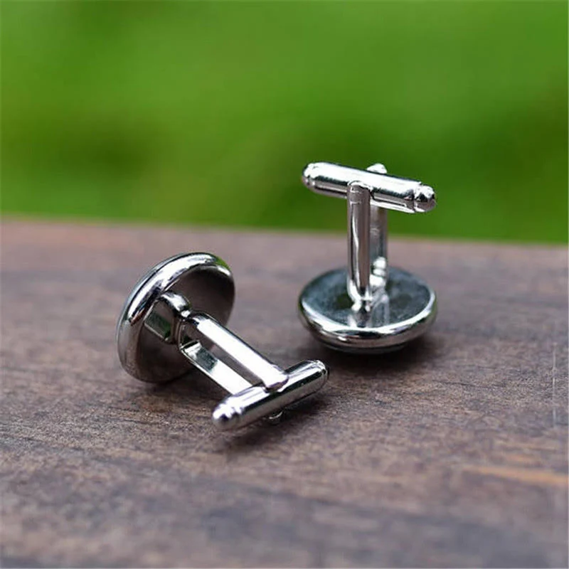 Men's 1 Pair Bunny Time Gem Button Covers Set Cufflinks - Image 4