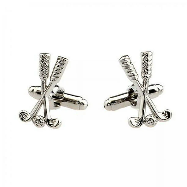 Men's 1 Pair Golf Time Button Covers Set Cufflinks - Image 14