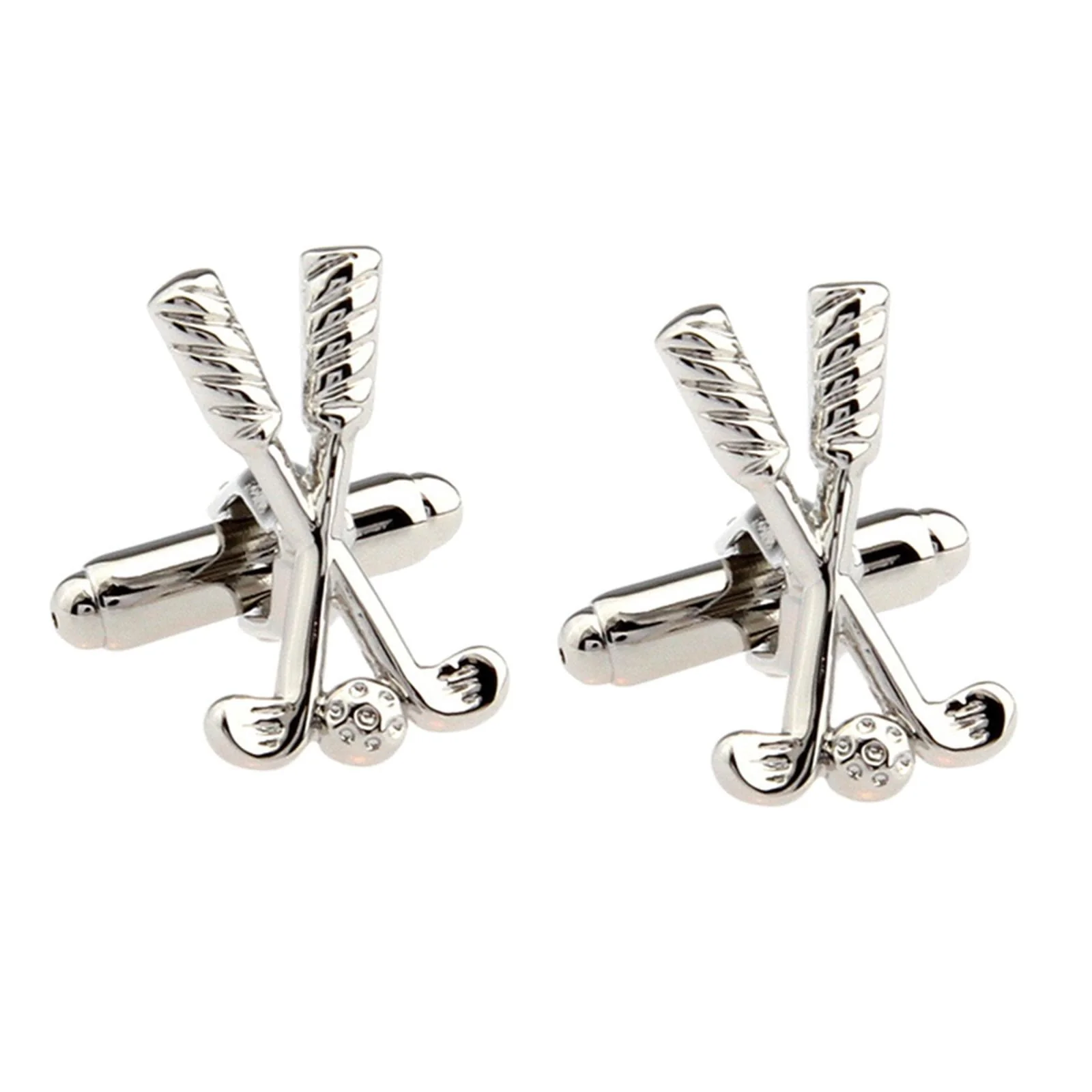 Men's 1 Pair Golf Time Button Covers Set Cufflinks - Image 15