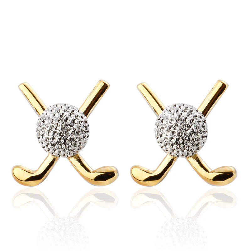 Men's 1 Pair Golf Time Button Covers Set Cufflinks - Image 8