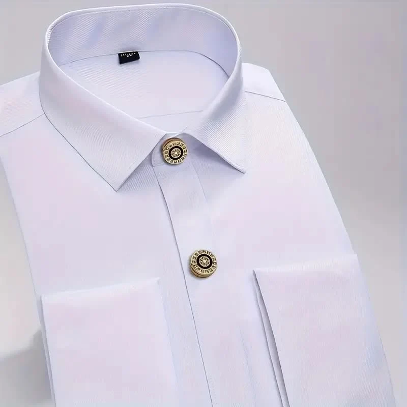 Men's 1 Pair Novelty Snap-On Elegant Button Covers Set Cufflinks - Image 3