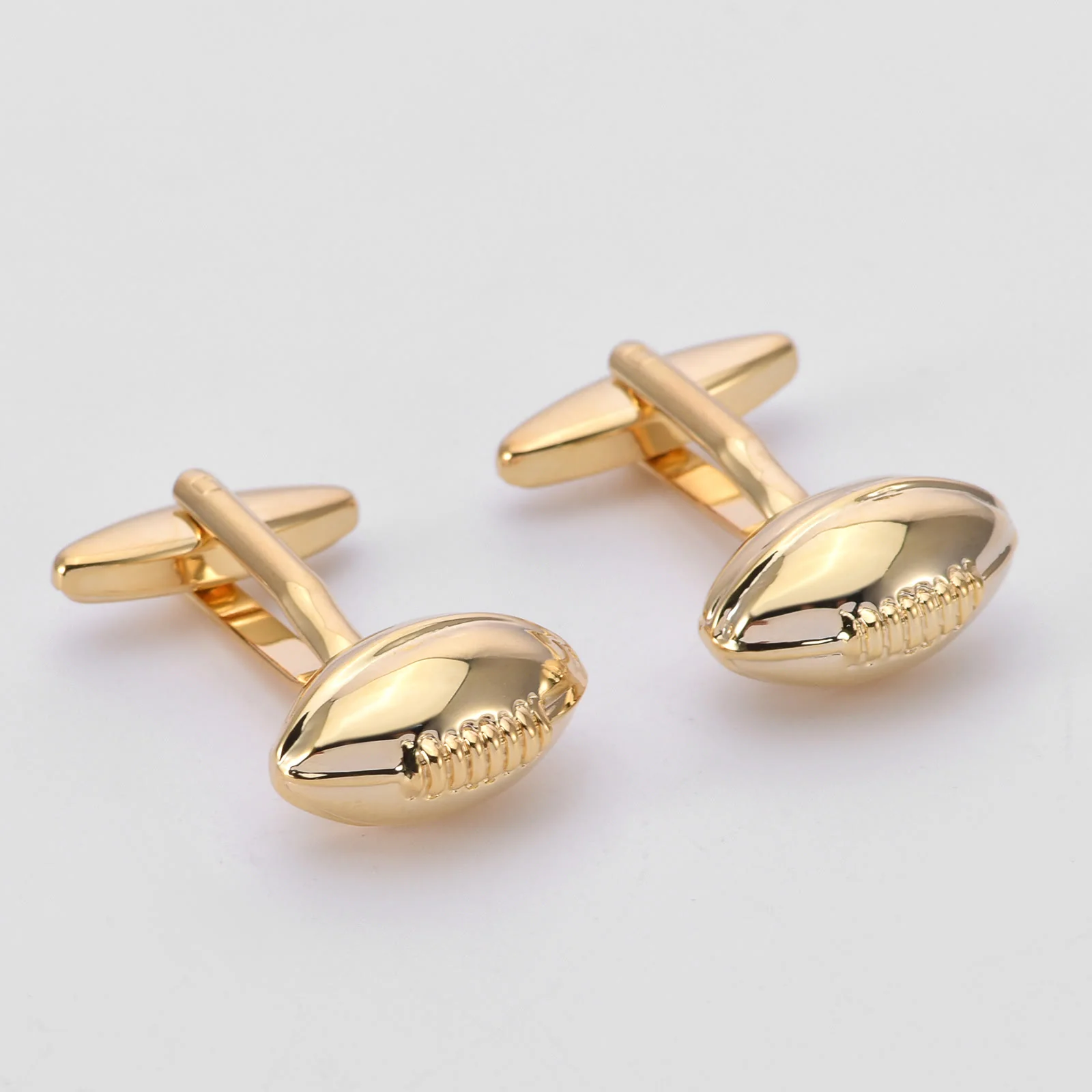 Men's 1 Pair Rugby Time Button Covers Set Cufflinks - Image 8