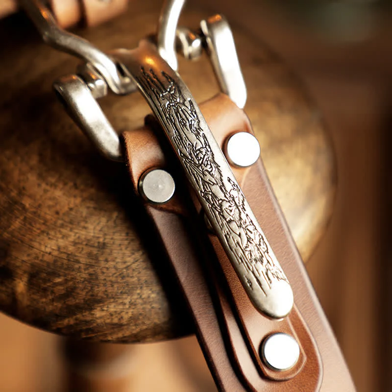 Men's Adventure Western Cavalry Leather Belt - Image 13