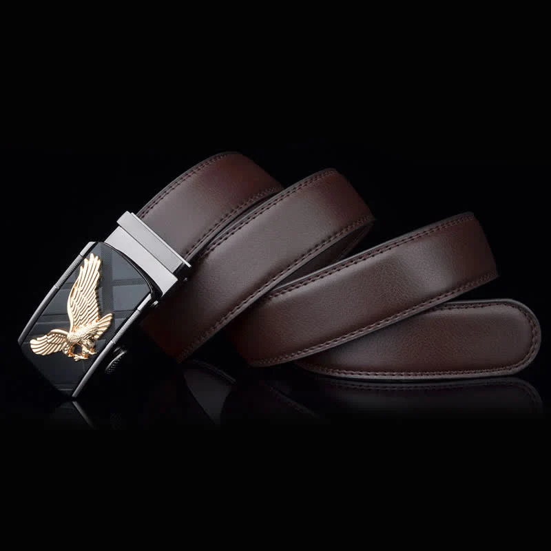 Men's Animal Eagle Automatic Buckle Leather Belt - Image 14