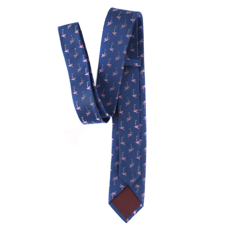 Men's Animals Poker Motifs Necktie - Image 3