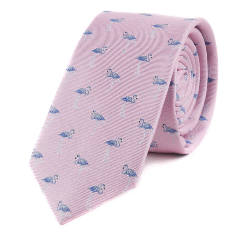 Men's Animals Poker Motifs Necktie - Image 4
