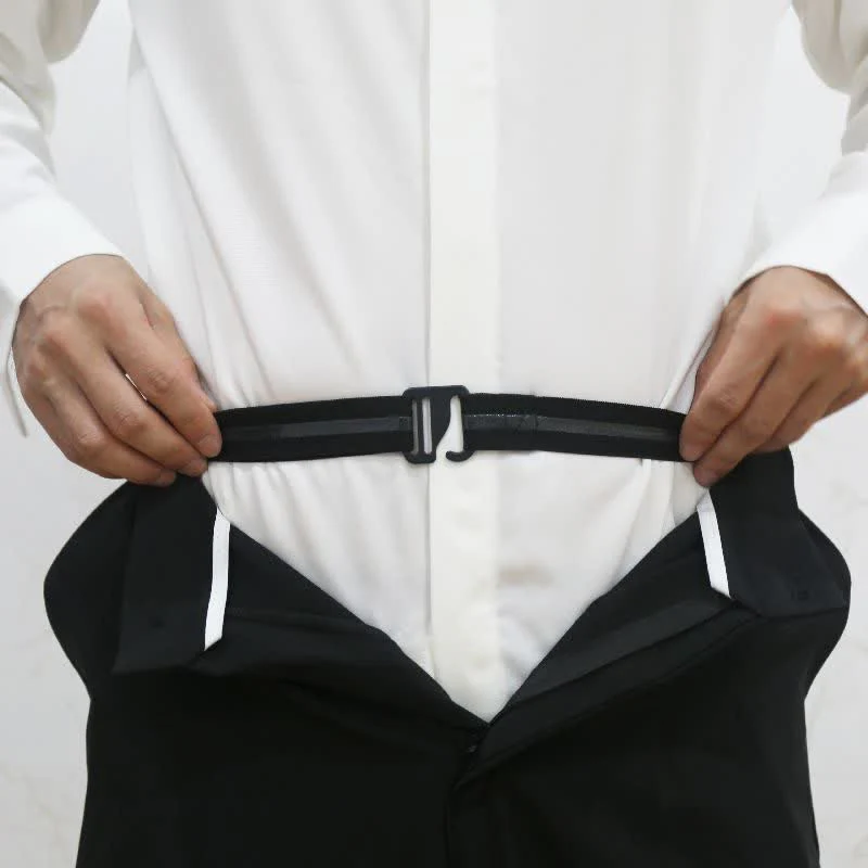 Men's Anti-Slip Adjustable Elastic Shirt Stay Invisible Belt