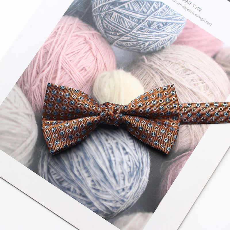 Men's Antique Yarn-dyed Jacquard Bow Tie - Image 10