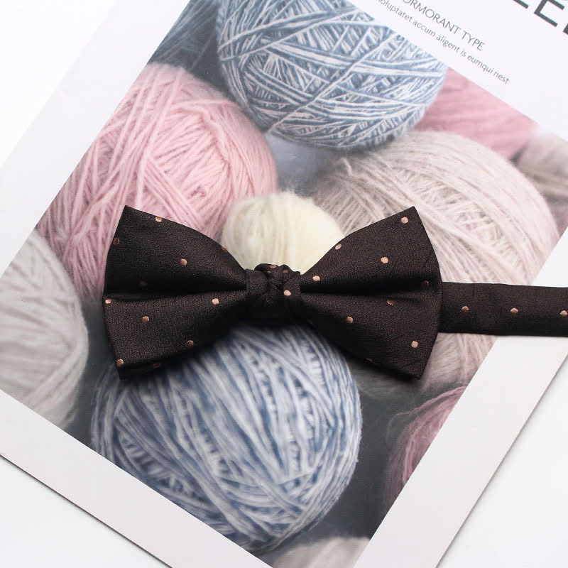 Men's Antique Yarn-dyed Jacquard Bow Tie - Image 18