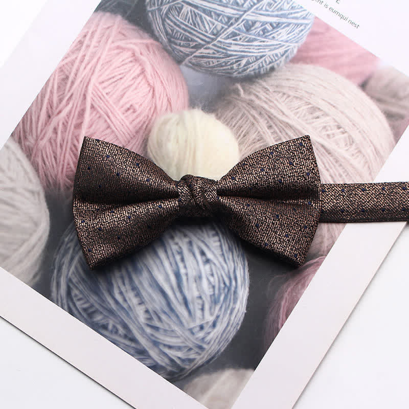 Men's Antique Yarn-dyed Jacquard Bow Tie - Image 19