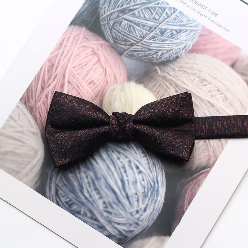 Men's Antique Yarn-dyed Jacquard Bow Tie - Image 2