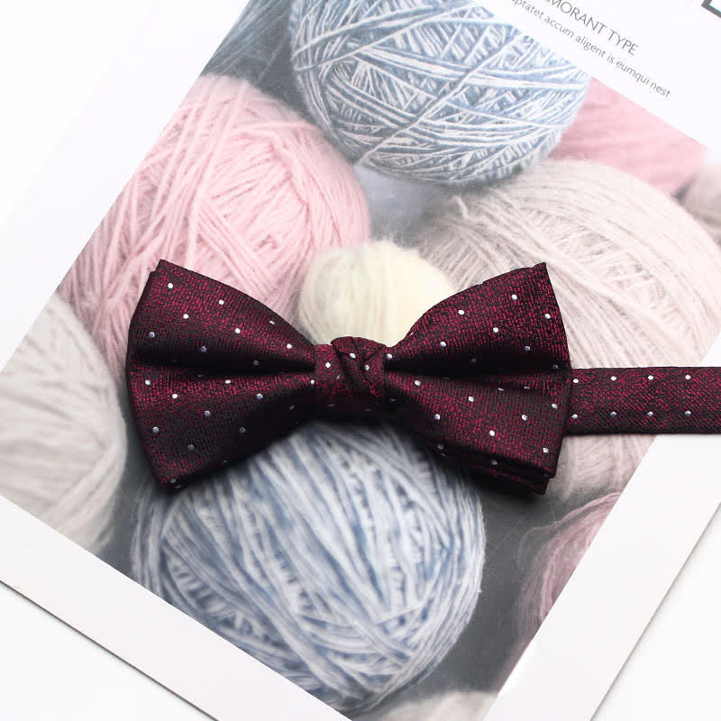 Men's Antique Yarn-dyed Jacquard Bow Tie - Image 20