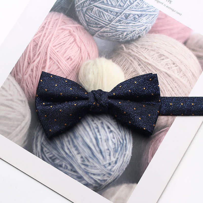 Men's Antique Yarn-dyed Jacquard Bow Tie - Image 21