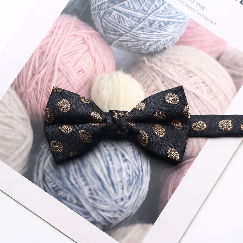 Men's Antique Yarn-dyed Jacquard Bow Tie - Image 24