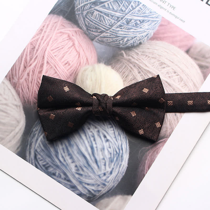 Men's Antique Yarn-dyed Jacquard Bow Tie - Image 25