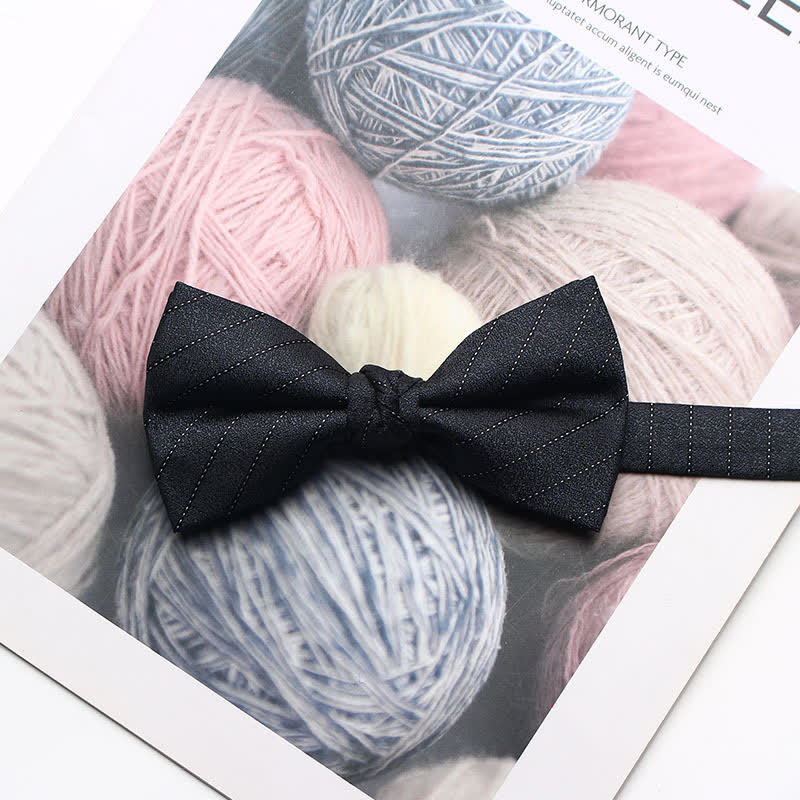 Men's Antique Yarn-dyed Jacquard Bow Tie - Image 26