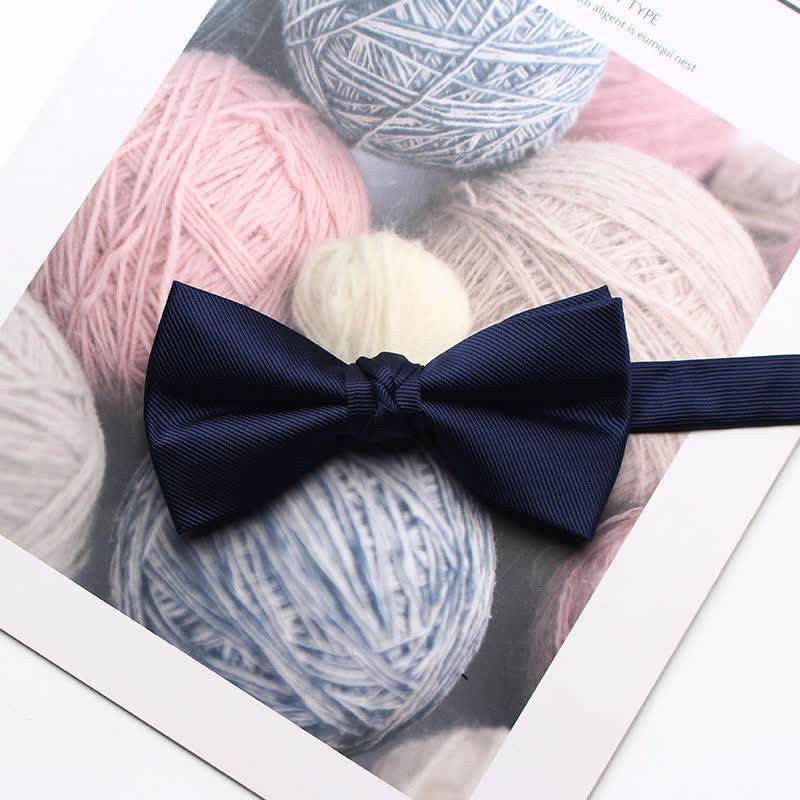 Men's Antique Yarn-dyed Jacquard Bow Tie - Image 8