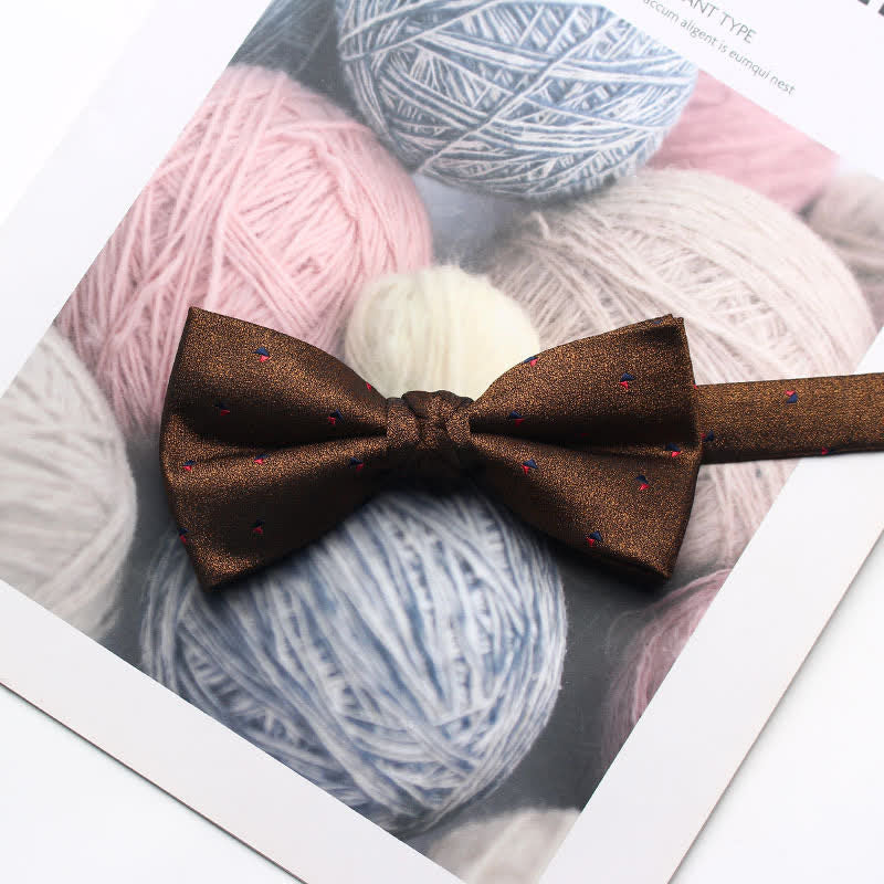 Men's Antique Yarn-dyed Jacquard Bow Tie - Image 9