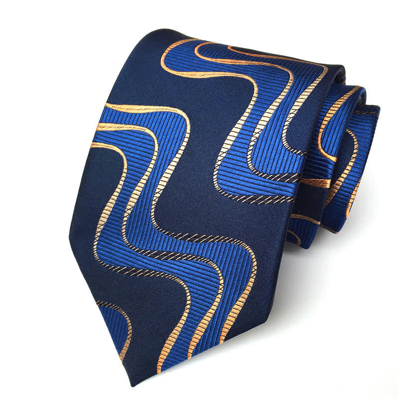 Men's Artistic Geometric Abstract Necktie - Image 2