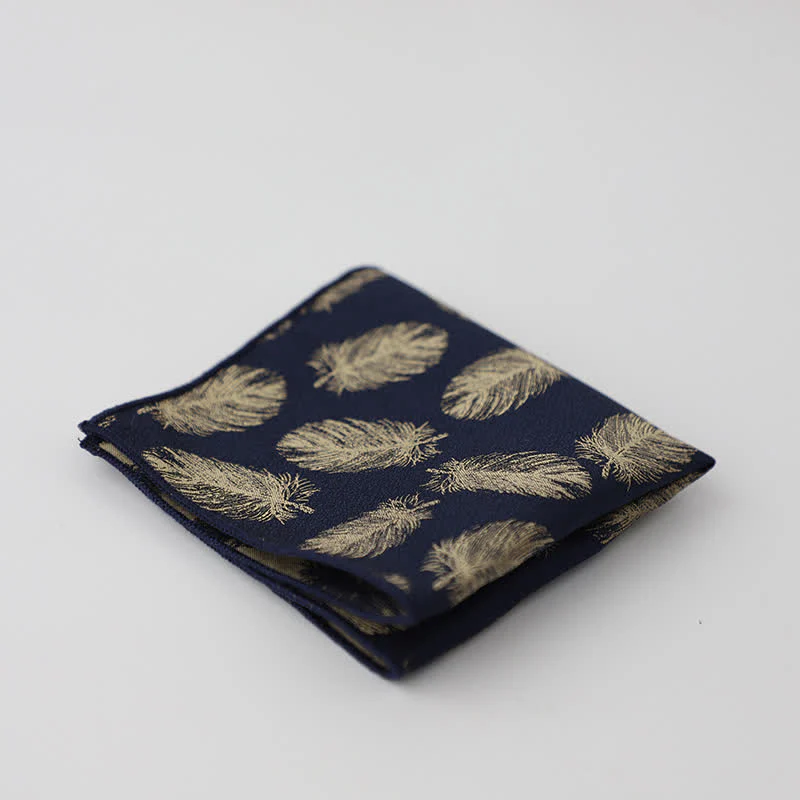 Men's Artsy Floral Leave Pattern Pocket Square - Image 15