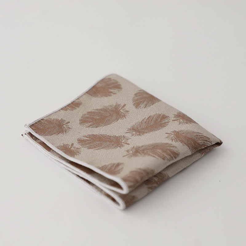 Men's Artsy Floral Leave Pattern Pocket Square - Image 18