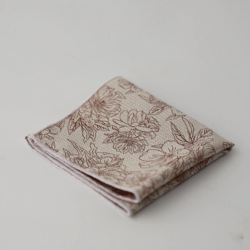 Men's Artsy Floral Leave Pattern Pocket Square - Image 27